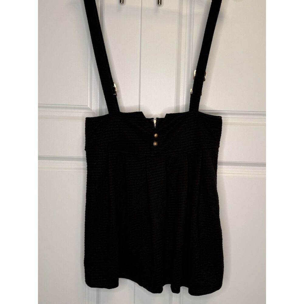YA Los Angeles Y2K Black Suspender Mini Skirt Large Indie Sleaze Coquette